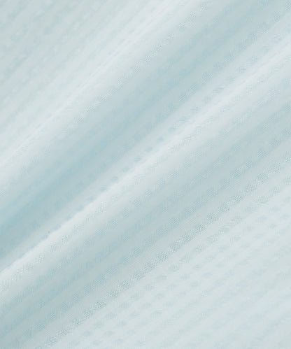 SHEER OPEN COLLAR SHIRTS　S/S ‐Gingham Check Indian fabric‐