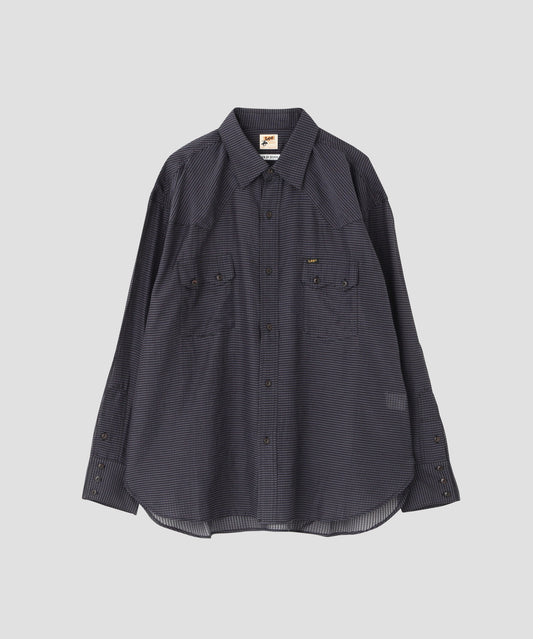 【Lee/SEVEN BY SEVEN】 SHEER COWBOY SHIRTS ‐Gingham Check Indian fabric‐