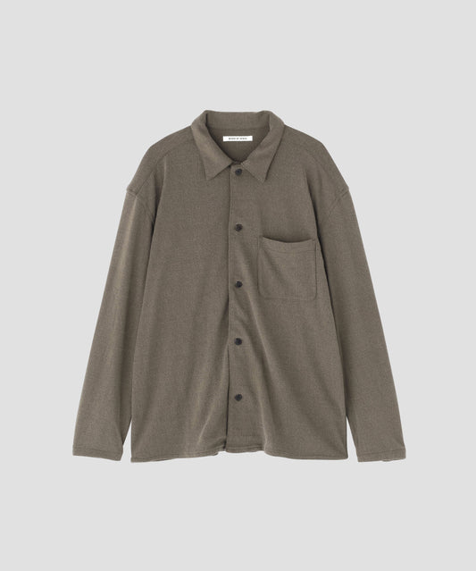 SHIRTS JACKET ‐Silk noil Jersey‐