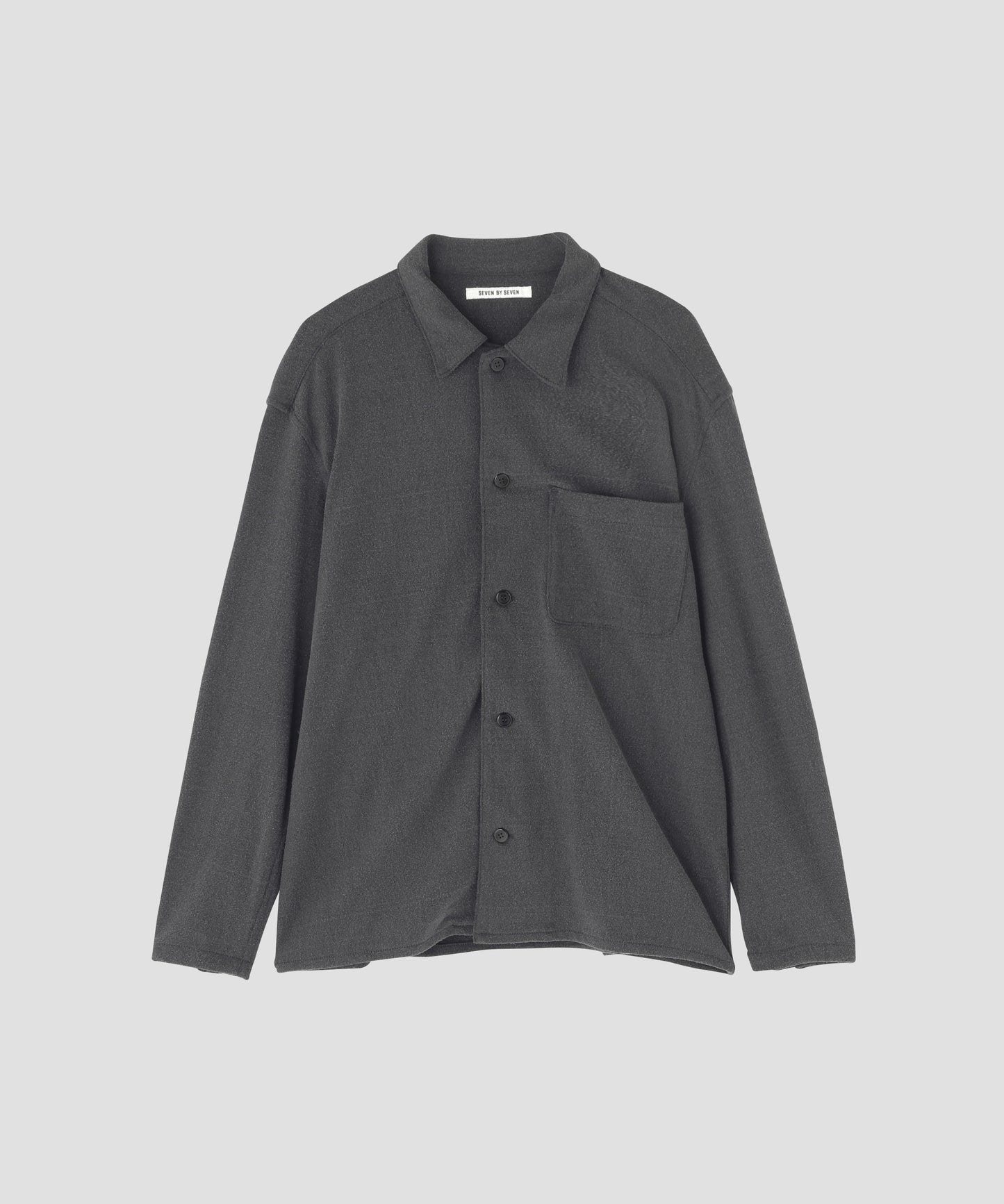 SHIRTS JACKET ‐Silk noil Jersey‐