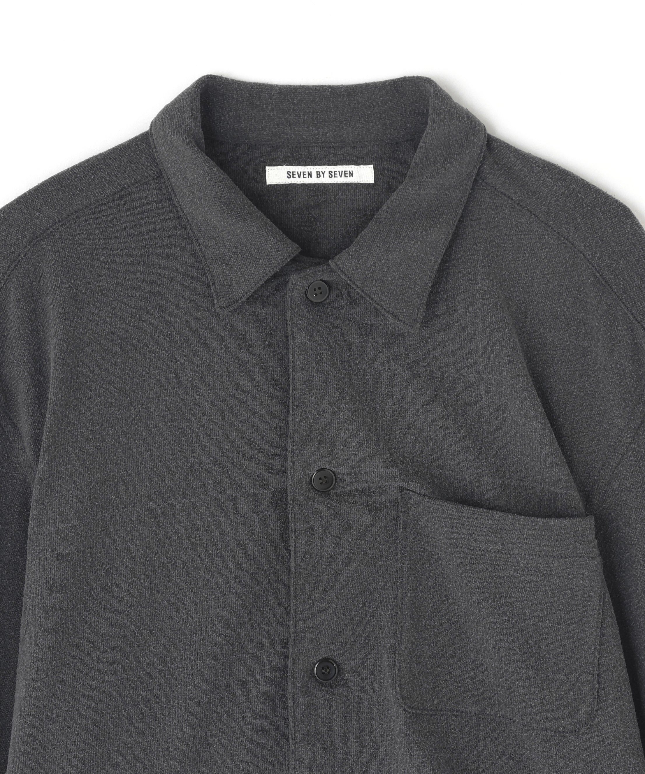 SHIRTS JACKET ‐Silk noil Jersey‐ | SEVEN BY SEVEN