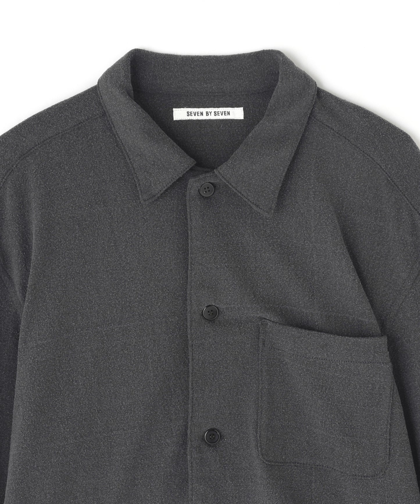SHIRTS JACKET ‐Silk noil Jersey‐