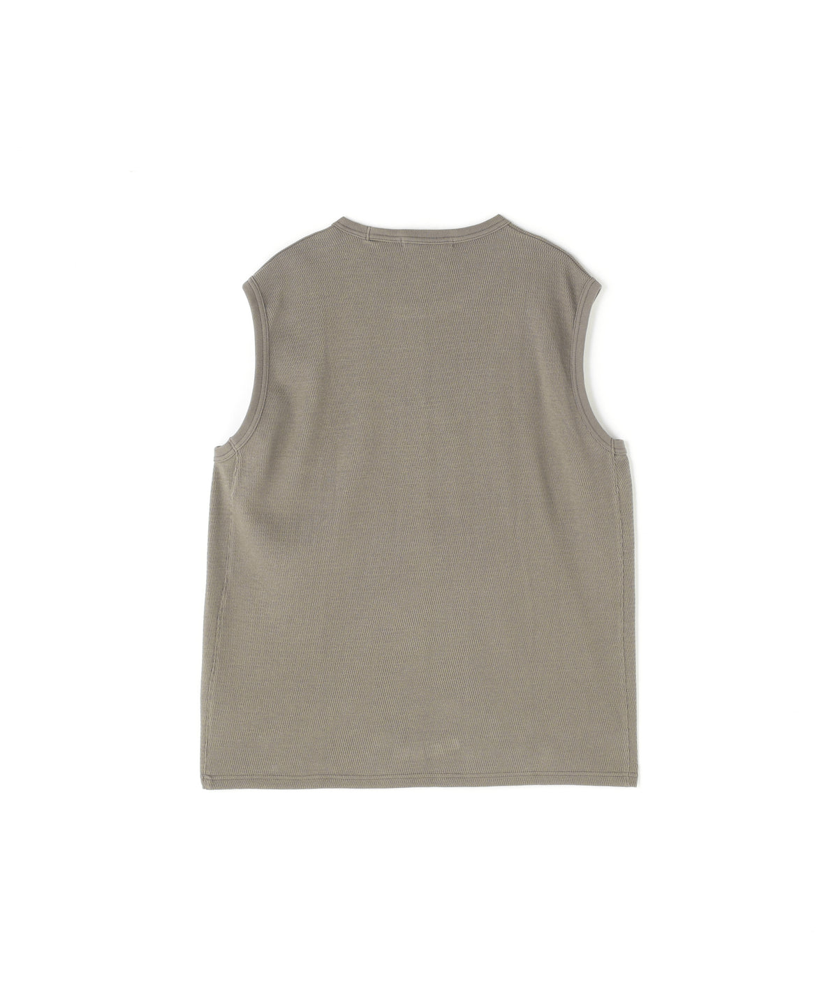 WRAP AROUND SLEEVELESS THERMAL TEE ‐Fabric dyed‐