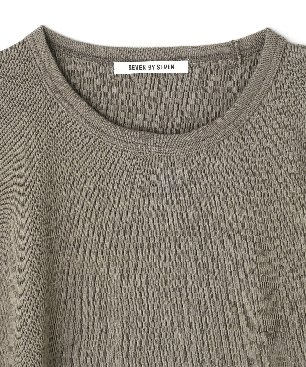 WRAP AROUND SLEEVELESS THERMAL TEE ‐Fabric dyed‐