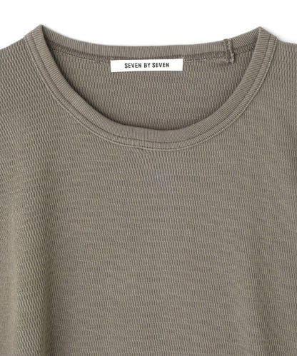 WRAP AROUND SLEEVELESS THERMAL TEE ‐Fabric dyed‐