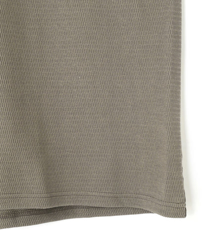 WRAP AROUND SLEEVELESS THERMAL TEE ‐Fabric dyed‐