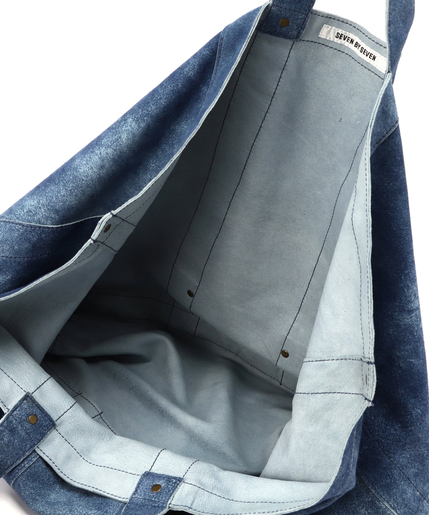 LEATHER TOTE BAG -Goat suede Antique finish-