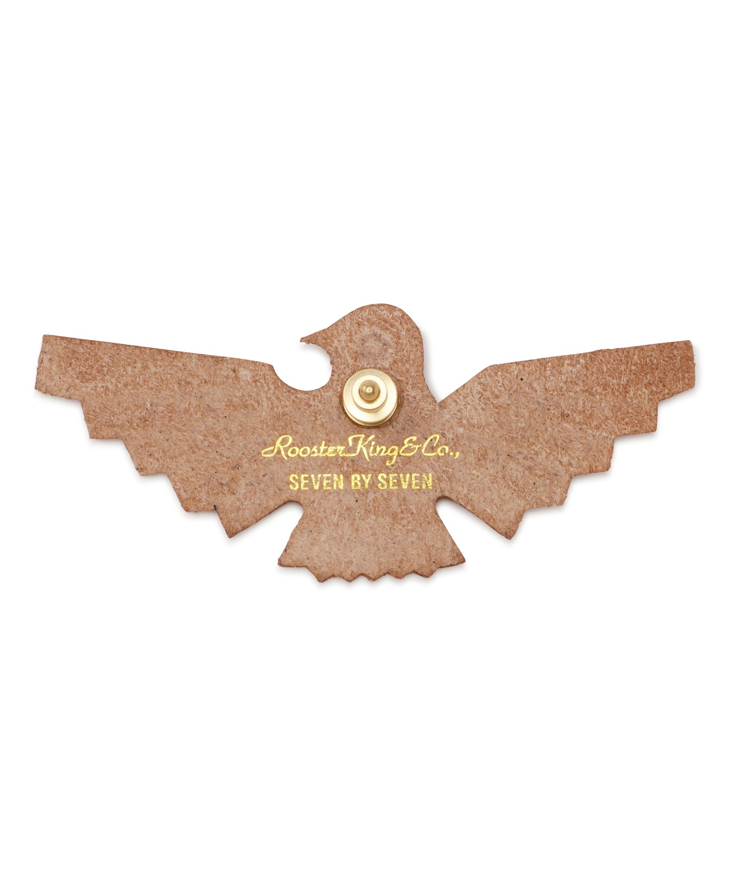 【Rooster King＆Co.,/SEVEN BY SEVEN】 LEATHER CARVING PINS -Large Thunderbird-