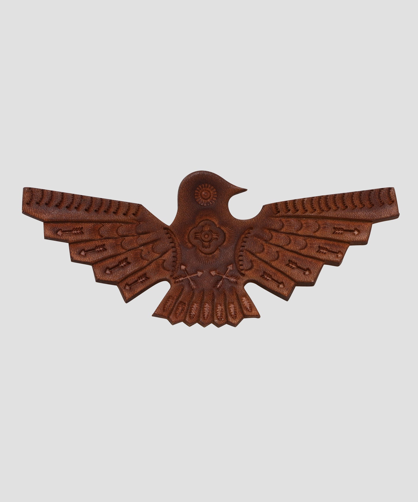 【Rooster King＆Co.,/SEVEN BY SEVEN】 LEATHER CARVING PINS -Large Thunderbird-