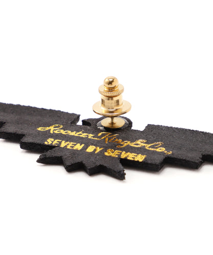 【Rooster King＆Co.,/SEVEN BY SEVEN】 LEATHER CARVING PINS -Small Thunderbird-