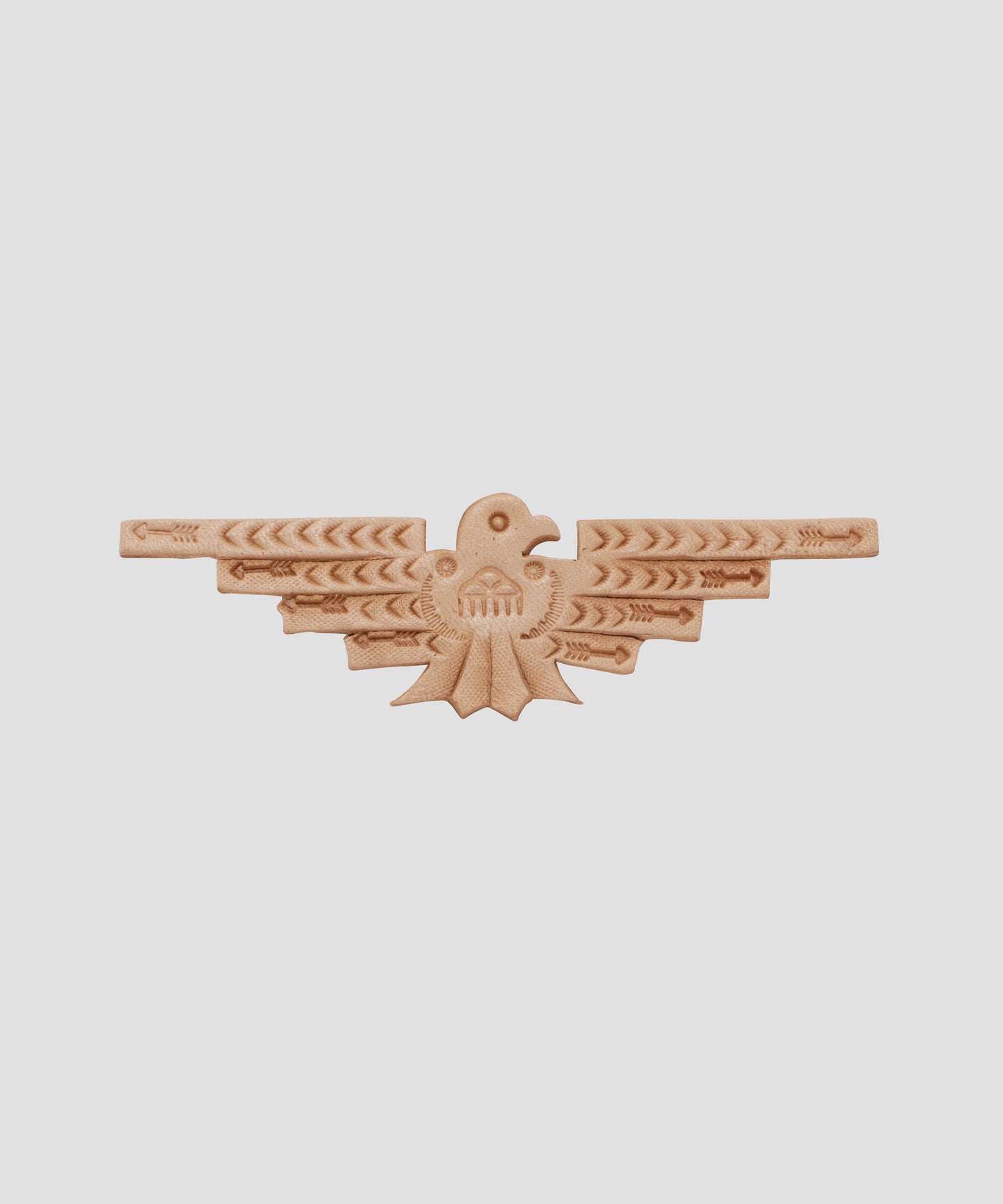 【Rooster King＆Co.,/SEVEN BY SEVEN】 LEATHER CARVING PINS -Small Thunderbird-