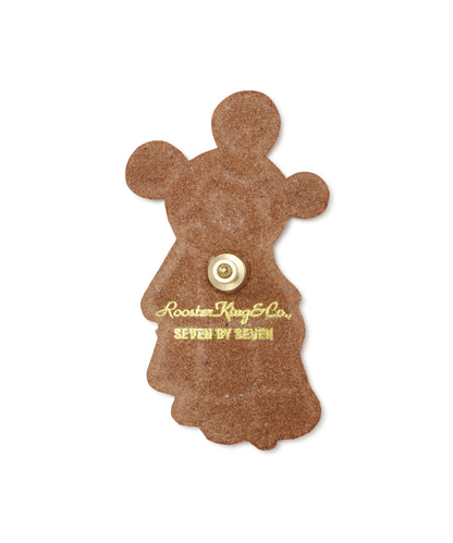 【Rooster King＆Co.,/SEVEN BY SEVEN】 LEATHER CARVING PINS -Mi**ey-