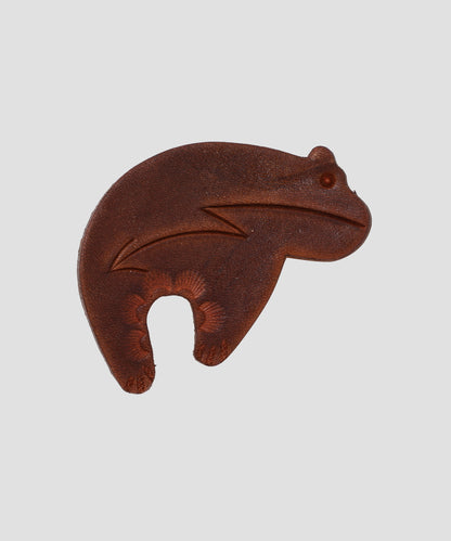 【Rooster King＆Co.,/SEVEN BY SEVEN】 LEATHER CARVING PINS -Bear-