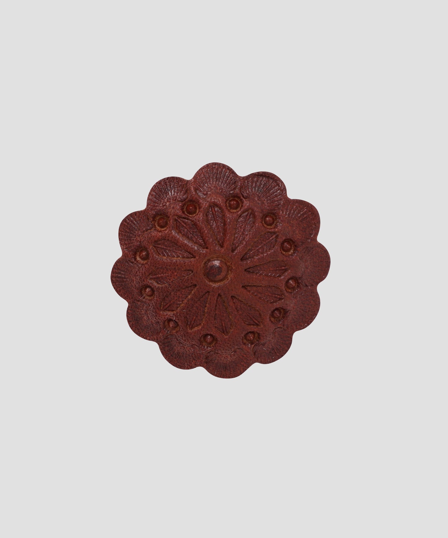 【Rooster King＆Co.,/SEVEN BY SEVEN】 LEATHER CARVING PINS -small Concho Style B-