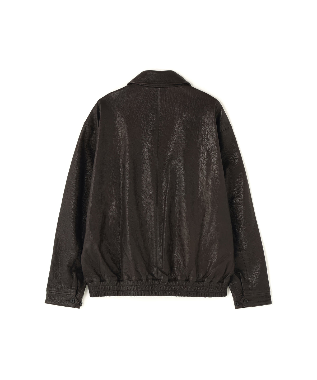 LEATHER ZIP UP BLOUSON ‐Sheep Shrink Leather ‐