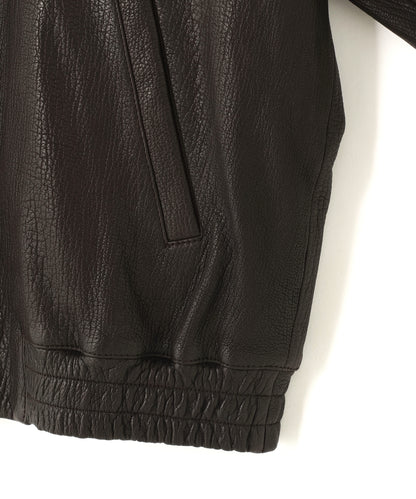 LEATHER ZIP UP BLOUSON ‐Sheep Shrink Leather ‐
