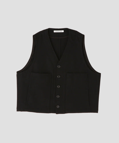 WORK VEST ‐Powder Melton Wool‐