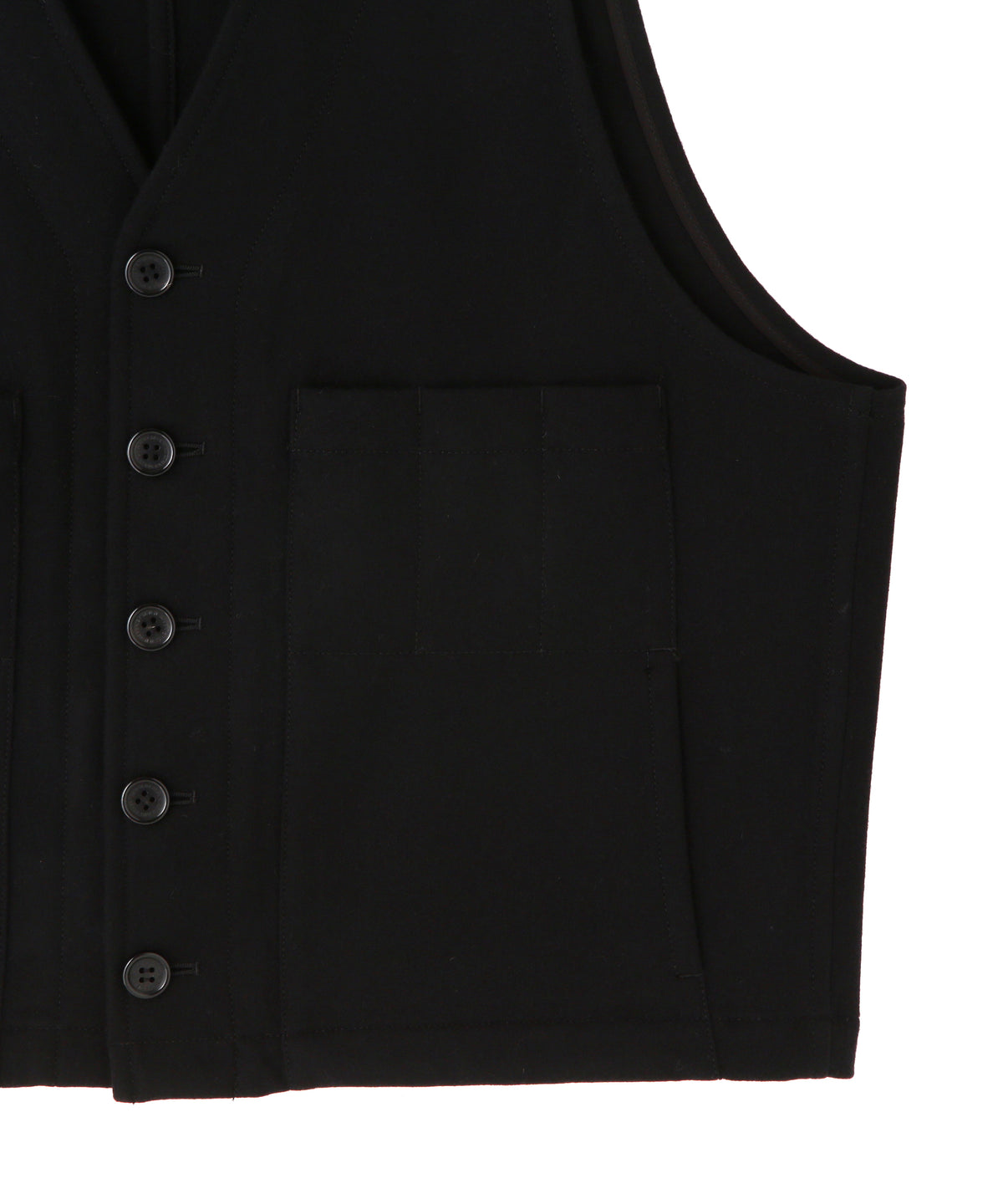 WORK VEST ‐Powder Melton Wool‐
