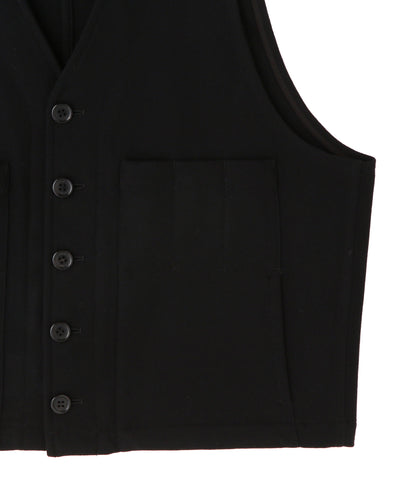 WORK VEST ‐Powder Melton Wool‐