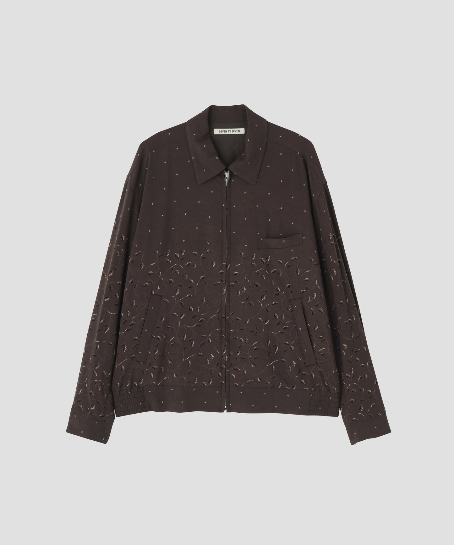 ZIP UP BLOUSON  - Botanical print -