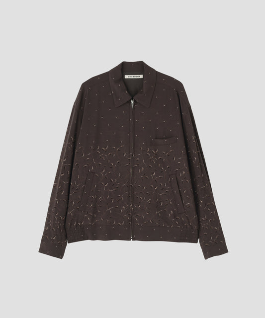 ZIP UP BLOUSON  - Botanical print -