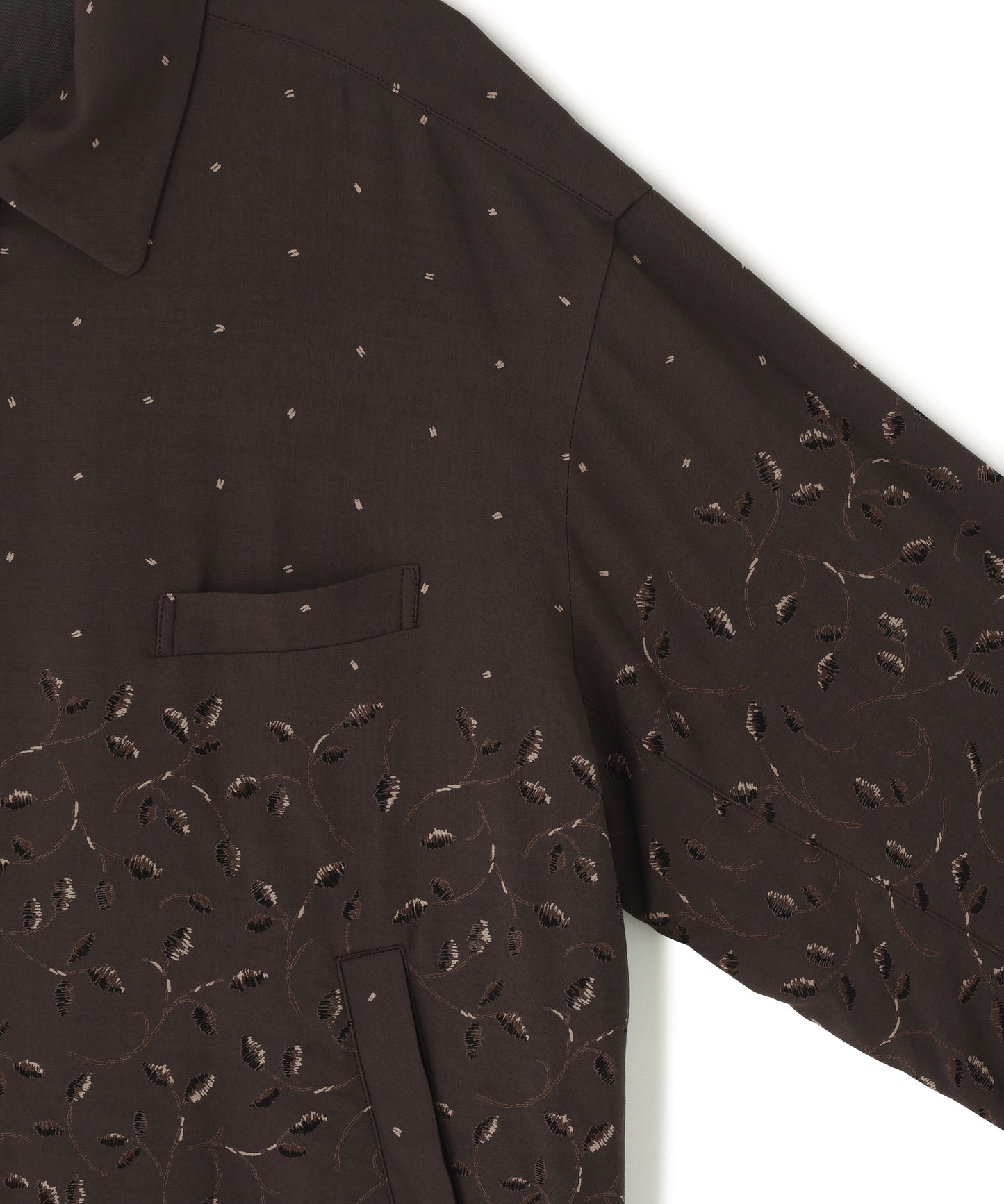 ZIP UP BLOUSON  - Botanical print -
