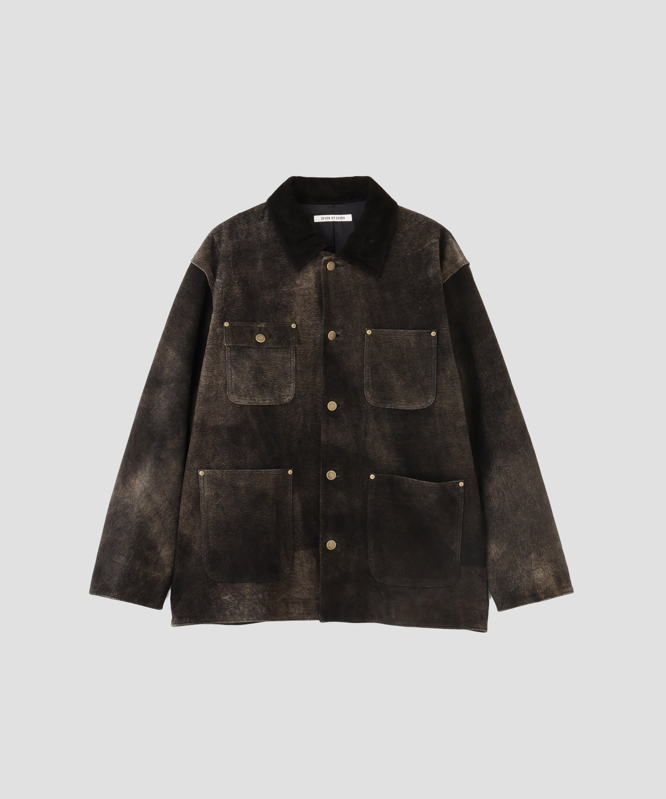 PRE ORDER】LEATHER MICHIGAN CHORE COAT ‐Antique finish‐ | SEVEN BY