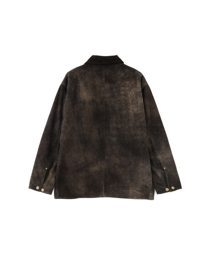 【PRE ORDER】LEATHER MICHIGAN CHORE COAT ‐Antique finish‐