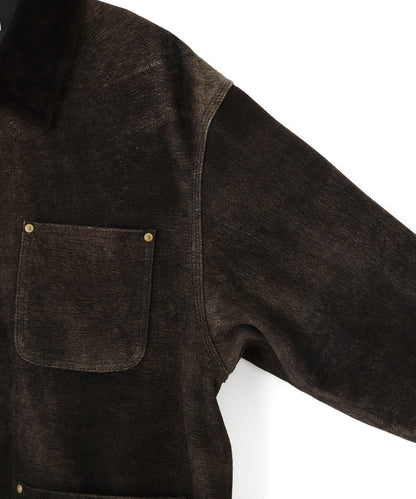 【PRE ORDER】LEATHER MICHIGAN CHORE COAT ‐Antique finish‐