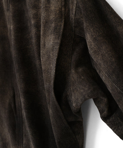 【PRE ORDER】LEATHER MICHIGAN CHORE COAT ‐Antique finish‐