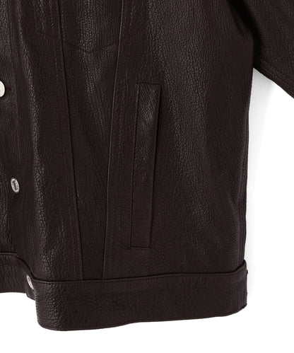 【PRE ORDER】LEATHER TRACKER JACKET <Type：3RD>