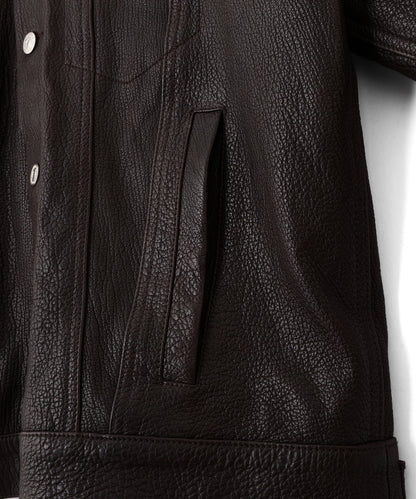 【PRE ORDER】LEATHER TRACKER JACKET <Type：3RD>