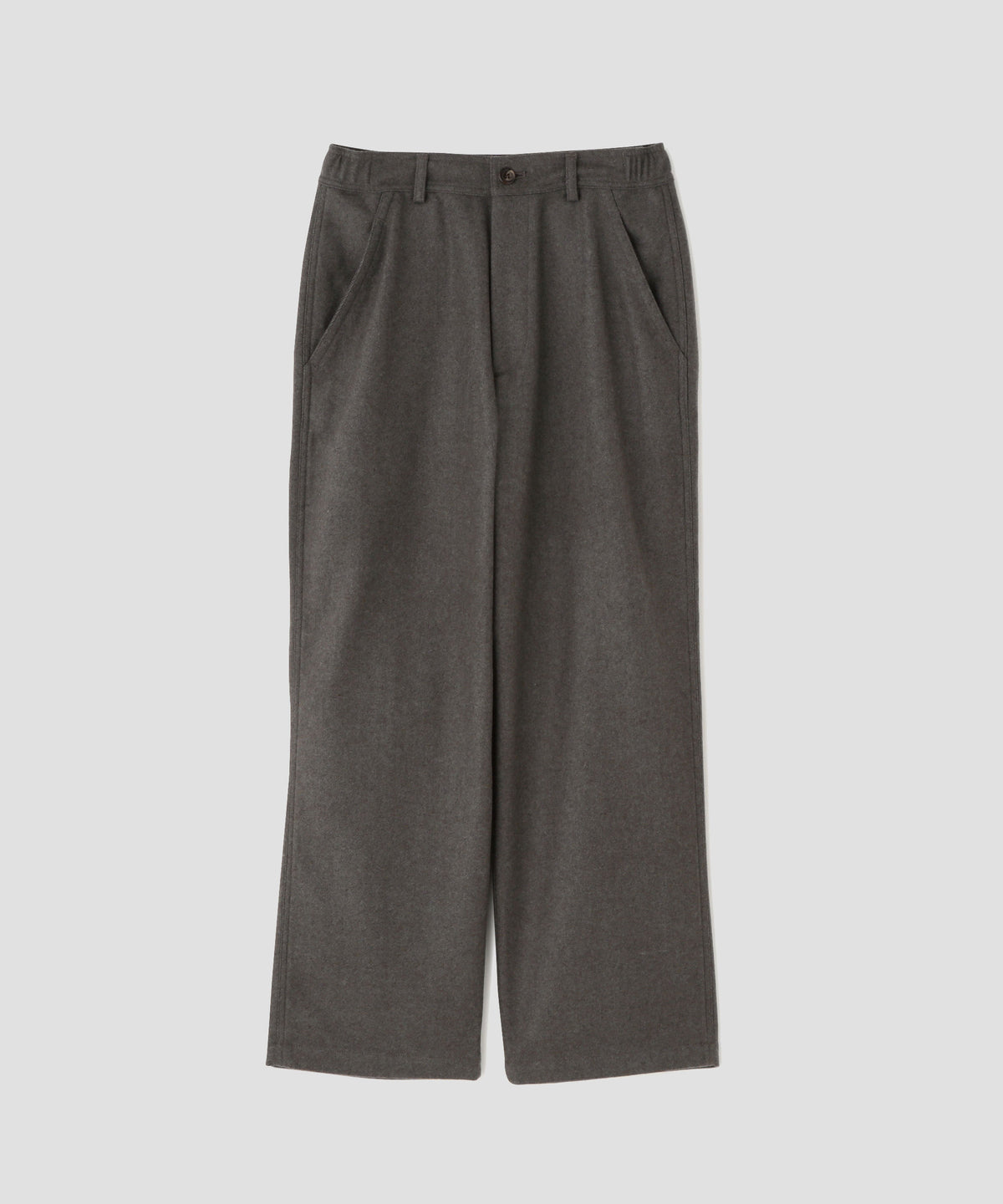 EASY TROUSERS  - Powder Melton -