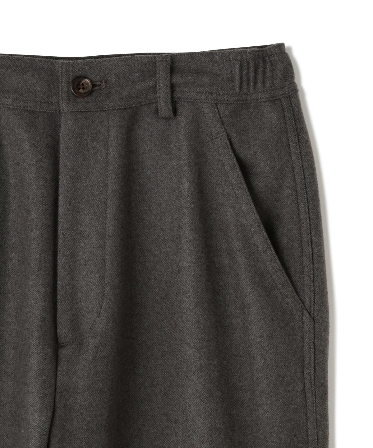 EASY TROUSERS  - Powder Melton -