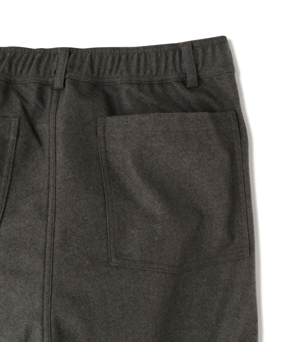 EASY TROUSERS  - Powder Melton -