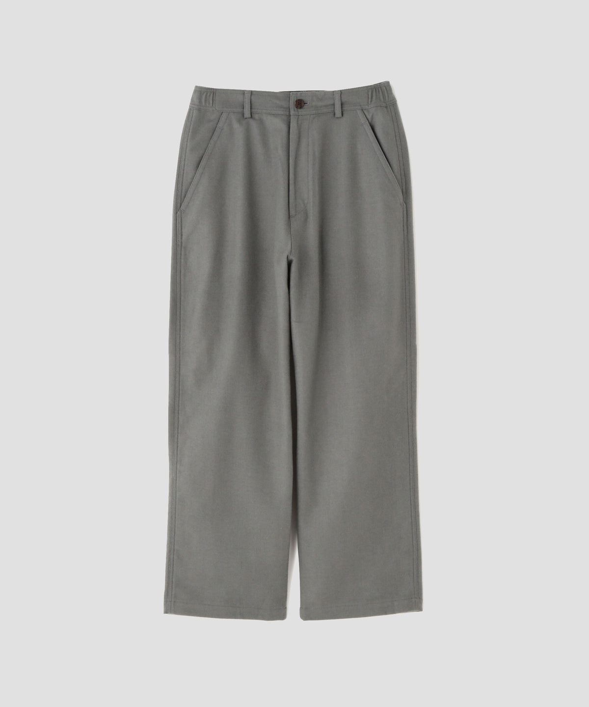 EASY TROUSERS  - Powder Melton -