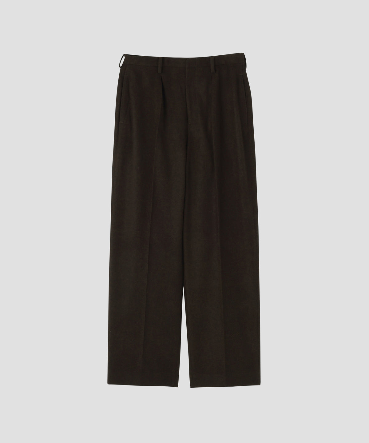 INTUCK TROUSERS   - Powder Melton -