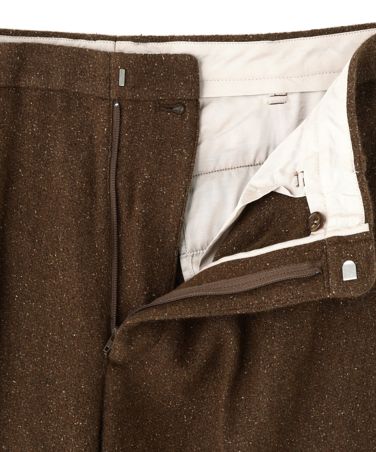 FATIGUE TROUSERS -Powder melton-