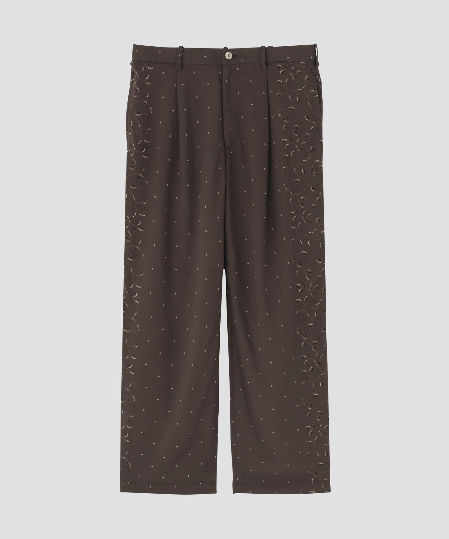 FATIGUE TROUSERS -Powder melton-