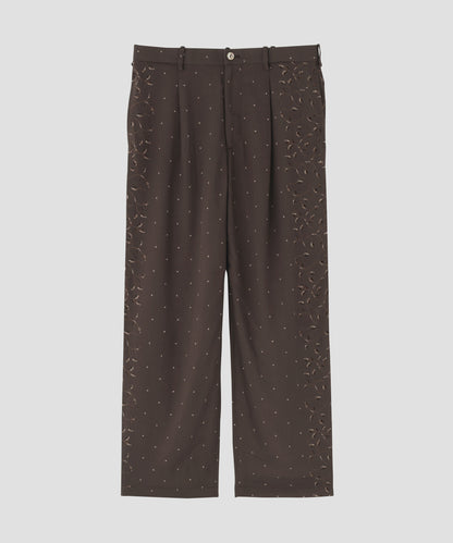 FATIGUE TROUSERS -Powder melton-