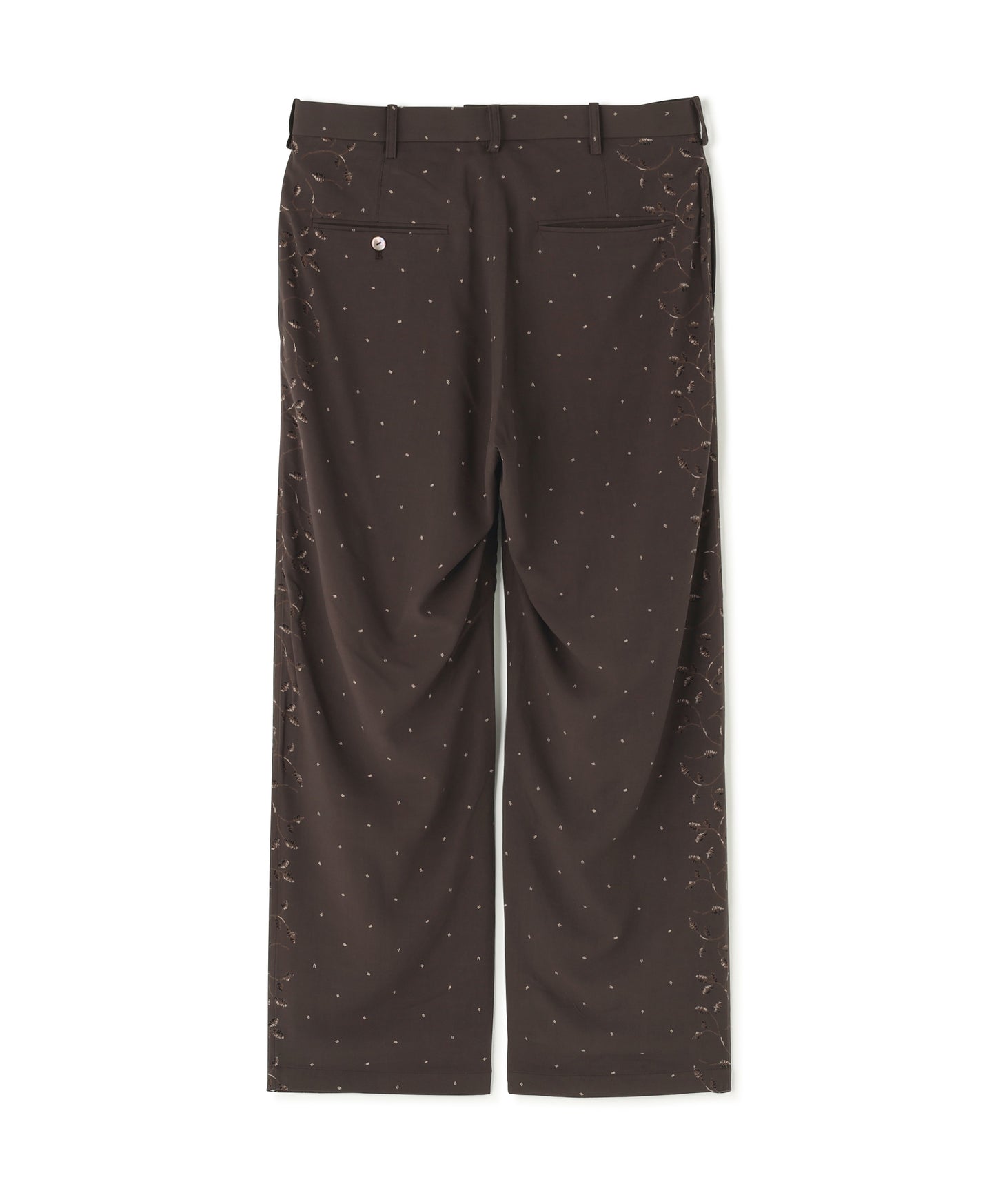 FATIGUE TROUSERS -Powder melton-