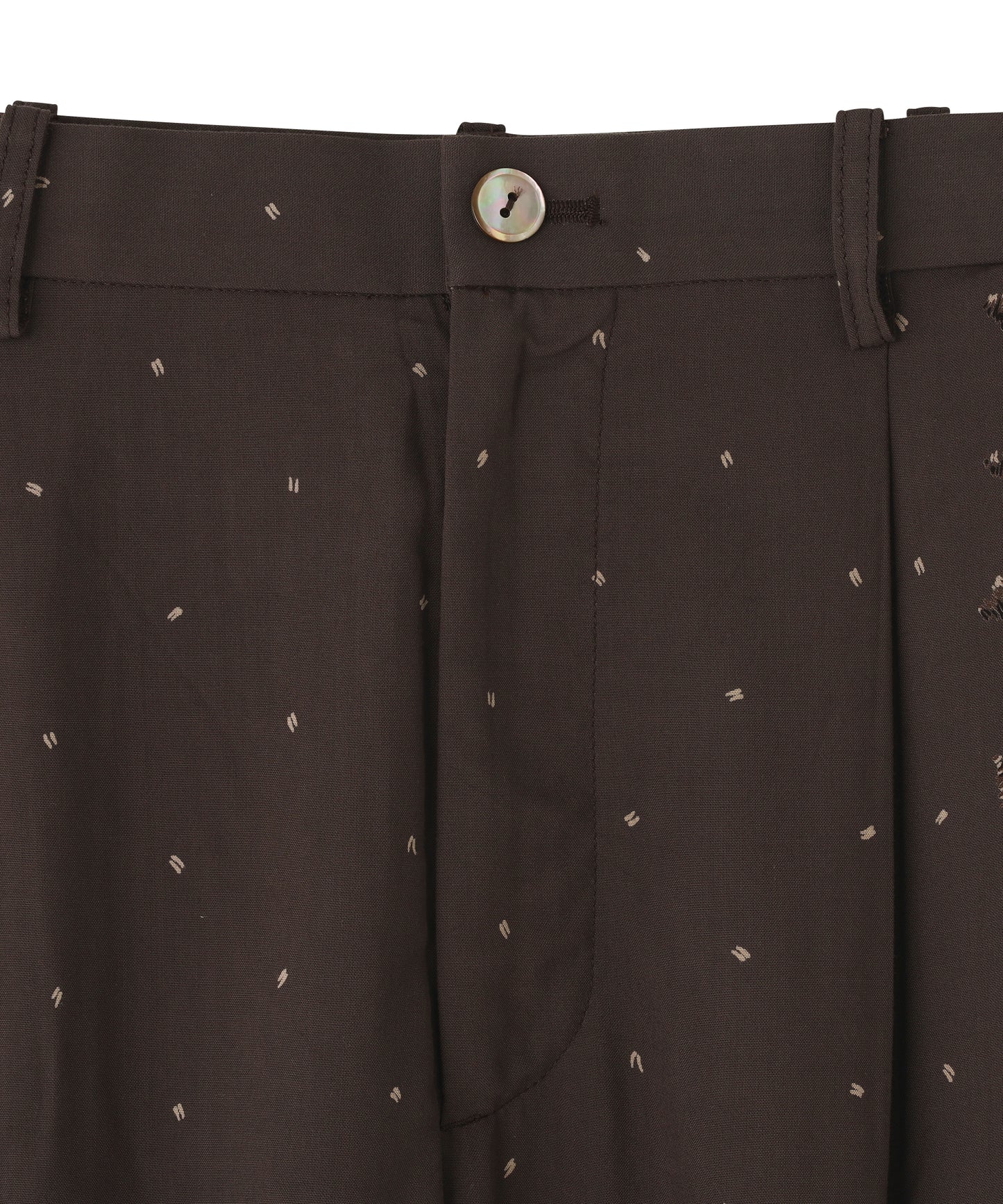 FATIGUE TROUSERS -Powder melton-