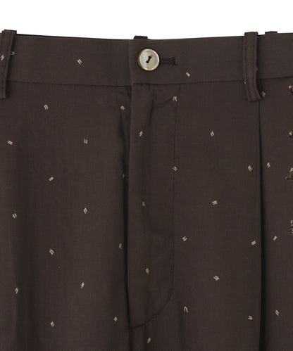 FATIGUE TROUSERS -Powder melton-