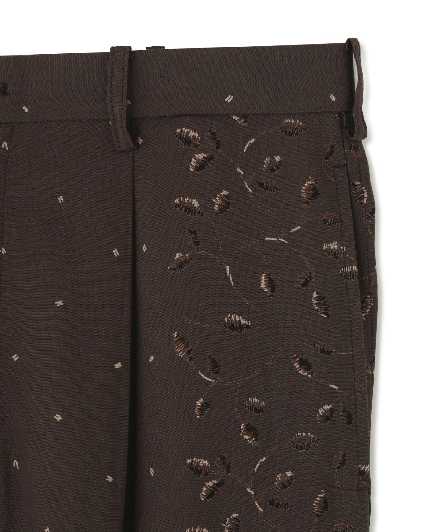 FATIGUE TROUSERS -Powder melton-
