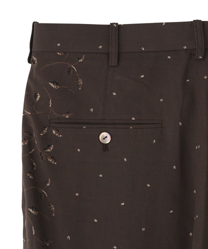 FATIGUE TROUSERS -Powder melton-