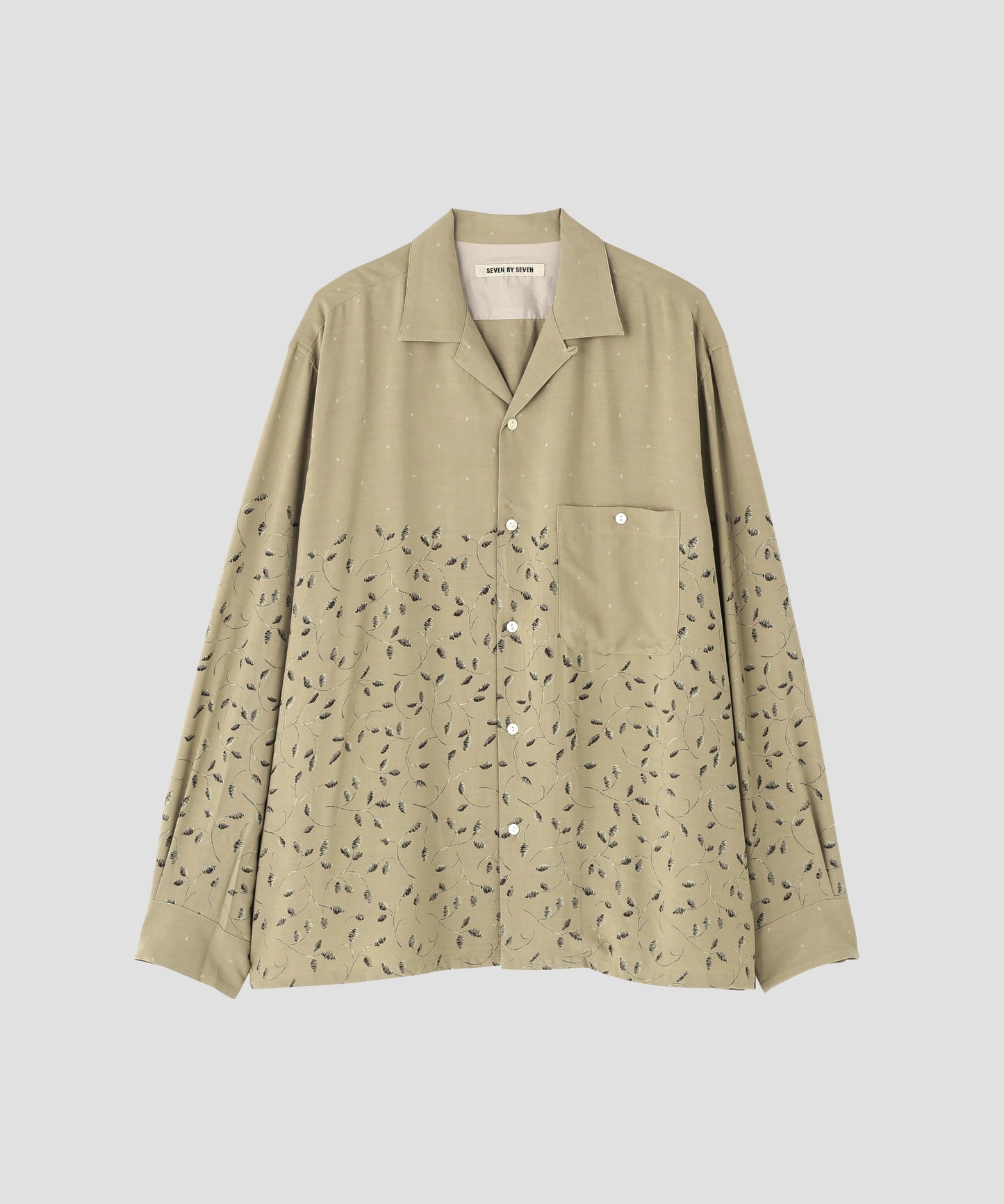 OPEN COLLAR SHIRTS  - Botanical print -