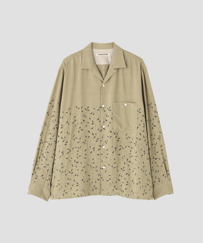 OPEN COLLAR SHIRTS  - Botanical print -