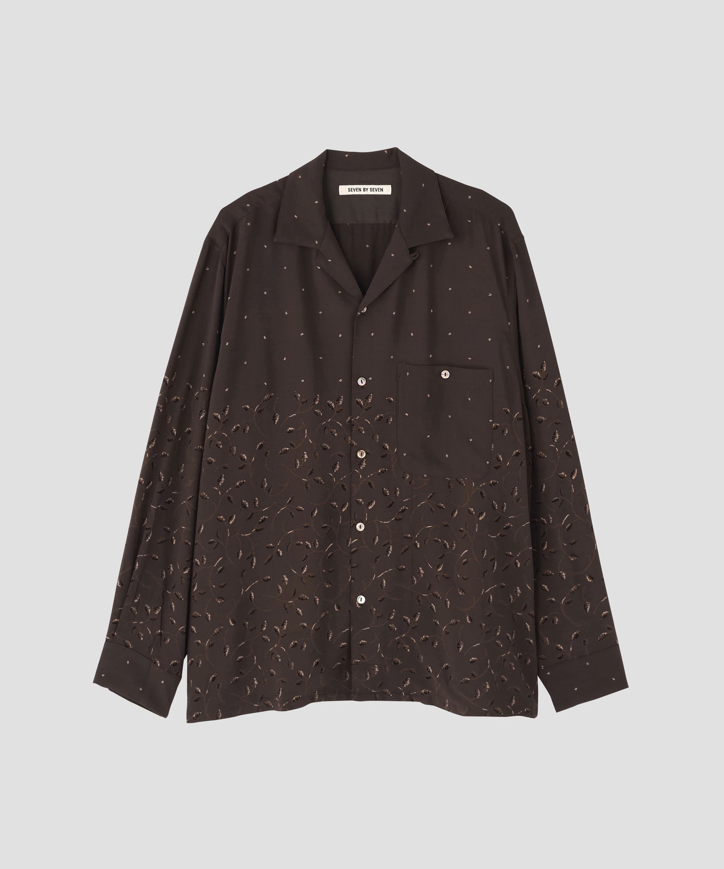 OPEN COLLAR SHIRTS  - Botanical print -