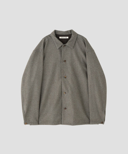 SHIRTS JACKET  - Powder Melton Wool -