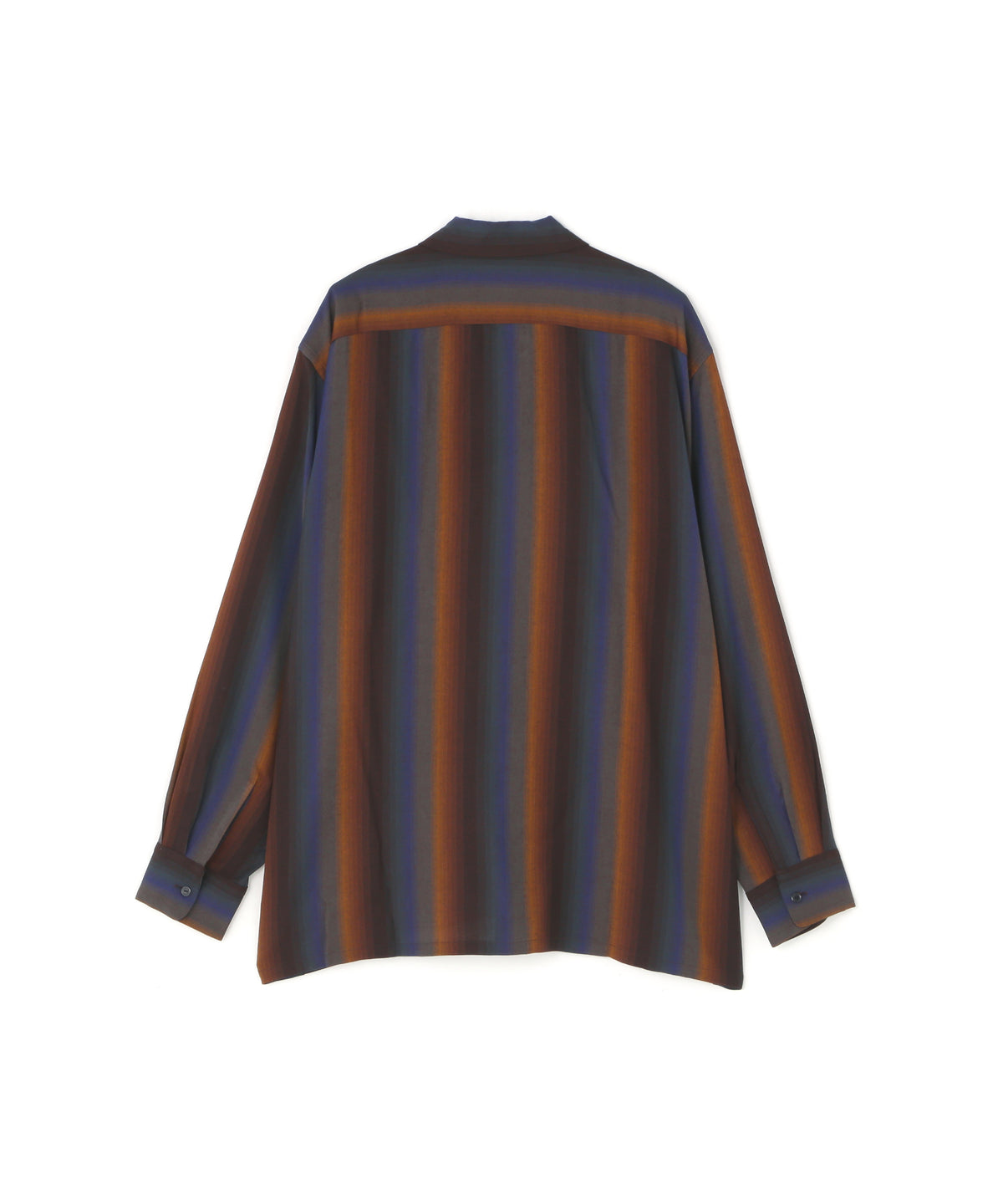 LOOSE SHIRTS  - Wool Rayon Gradetion stripe -